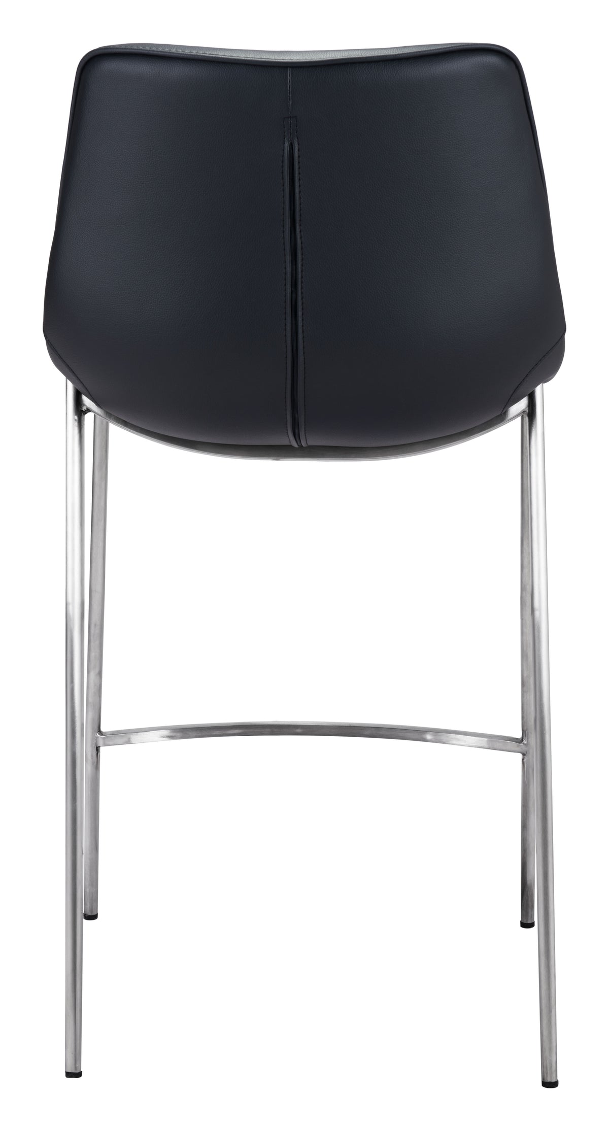 Magnus Counter Stool (Set of 2) in Black & Silver
