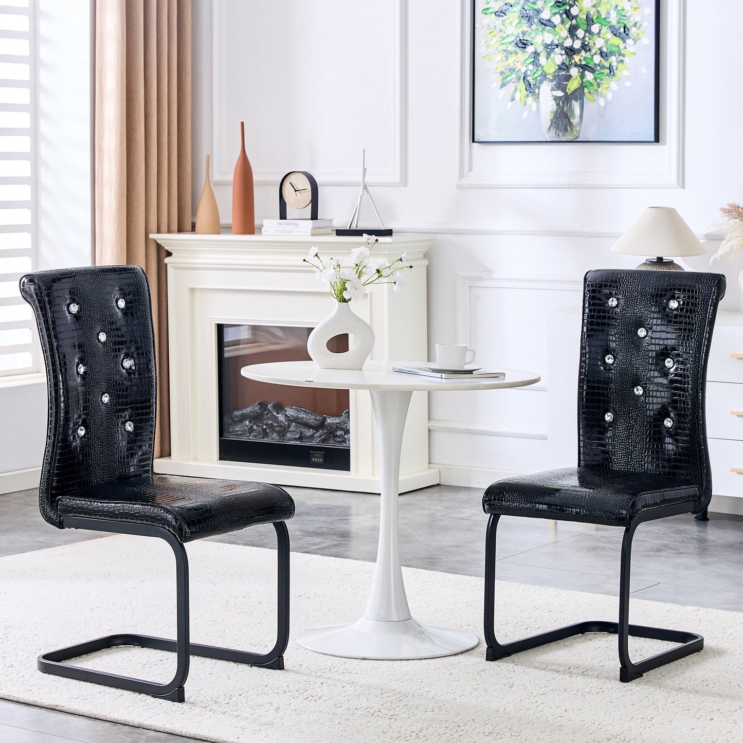 Kinsey Black, Black Legs, Set of 2