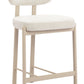 Aurea Light Gray Counter Stool (Set of 2)