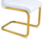 Kinsey White, Gold Legs, Set of 4