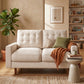 Noemi Tufted Fabric Sofa