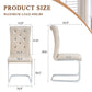 Kinsey Beige, Electroplated Legs, Set of 2