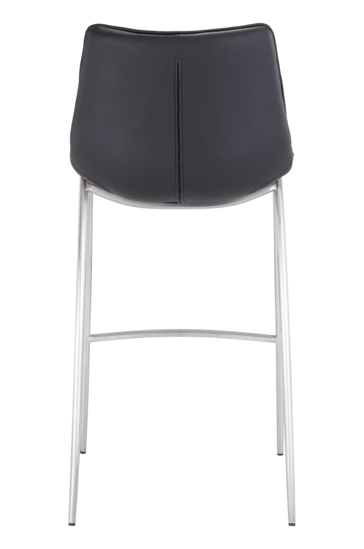 Magnus Barstool (Set of 2) in Black & Silver