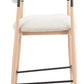 Equinox Oyster Gray & Natural Counter Stool