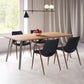 Desi Dining Chair (Set of 2) in Black & Walnut