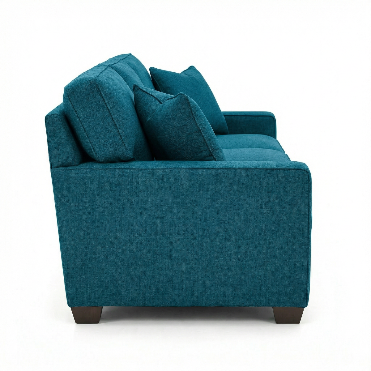 Clifford 2-Arm Sofa – Handcrafted in the USA, Custom Fabric Options - Hepburn Teal - Fabric (3)