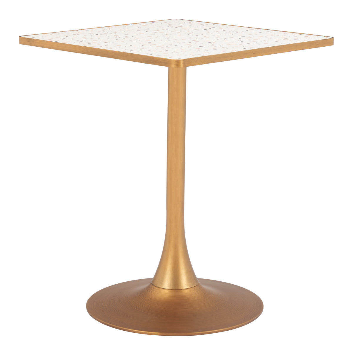 Spot Bistro Table in Beige & Gold