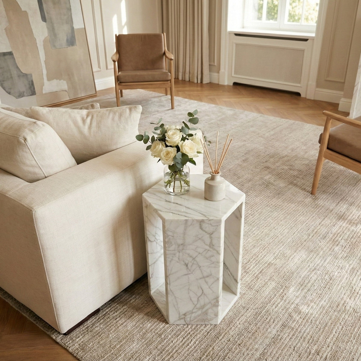 Alba Marble Side Table