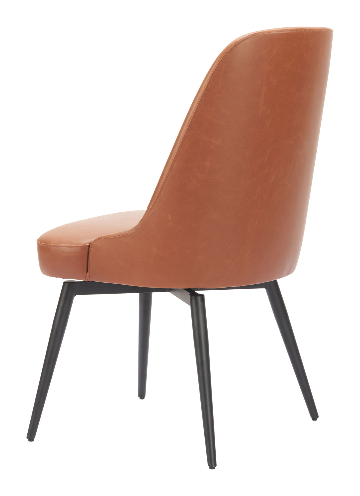Keppel Swivel Dining Chair (Set of 2) in Brown