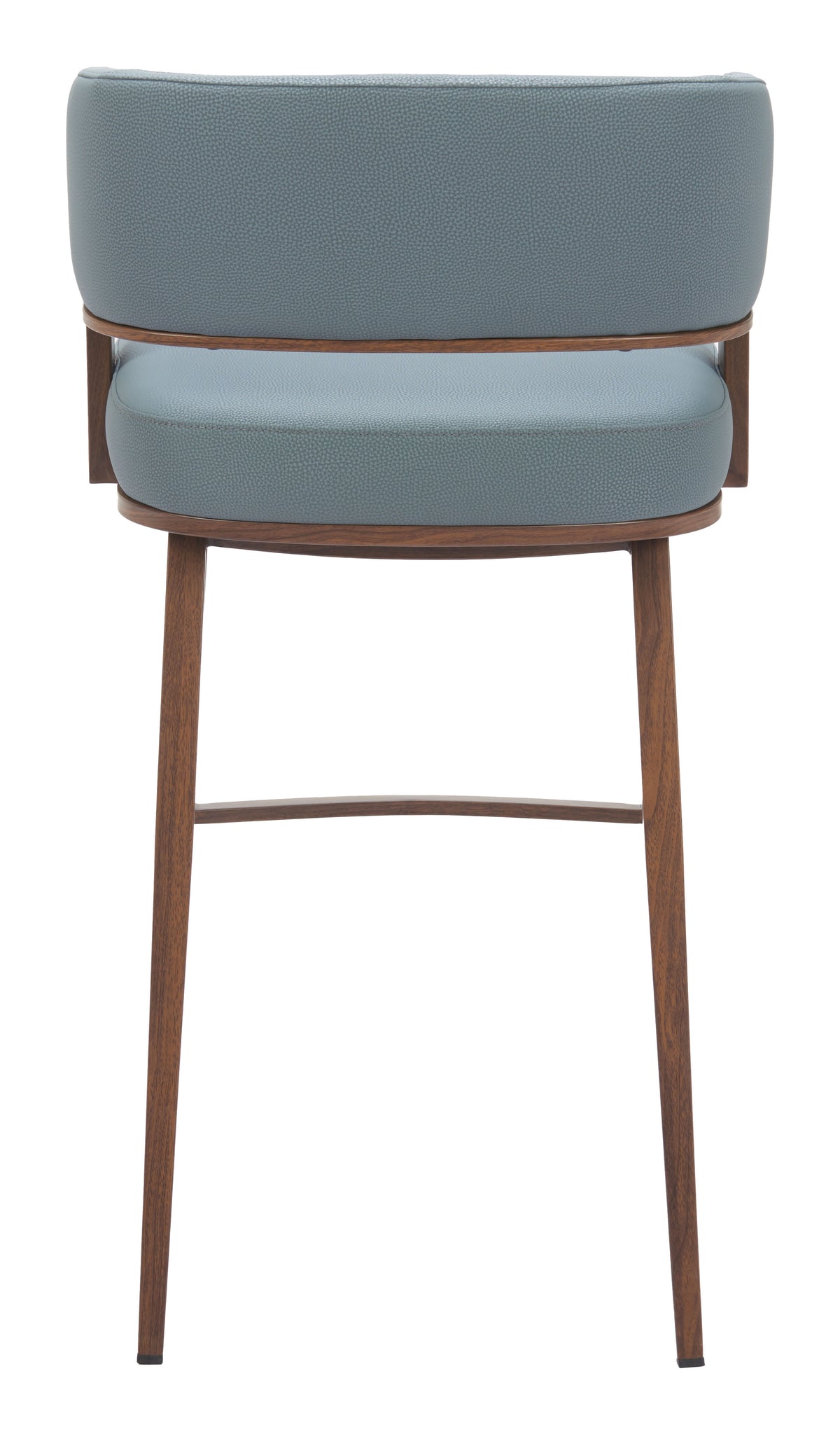 Poise Azure Gray & Walnut Barstool