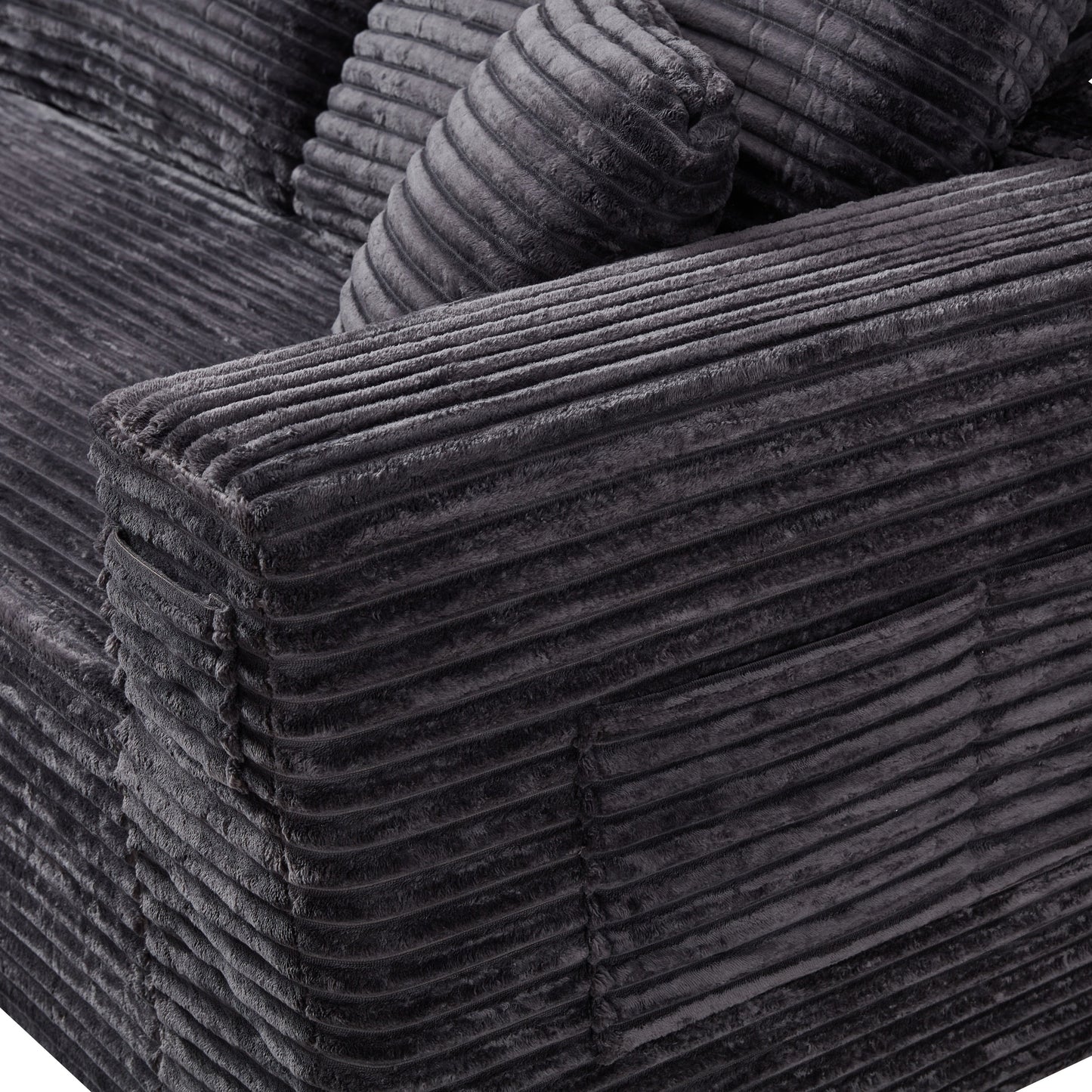 Emberly Modular Sectional Sofa Grey L-Shape
