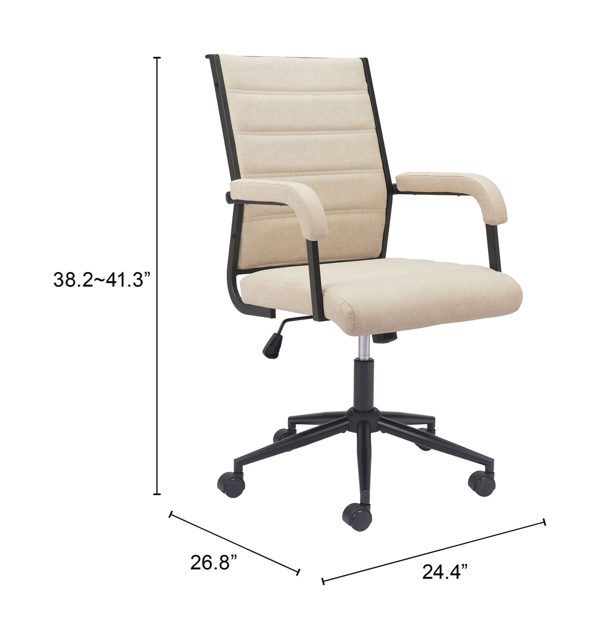 Auction Office Chair in Beige