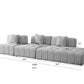 Modern Tufted Modular 3pc. Sectional Sofa 143” - Revel Sofa 
