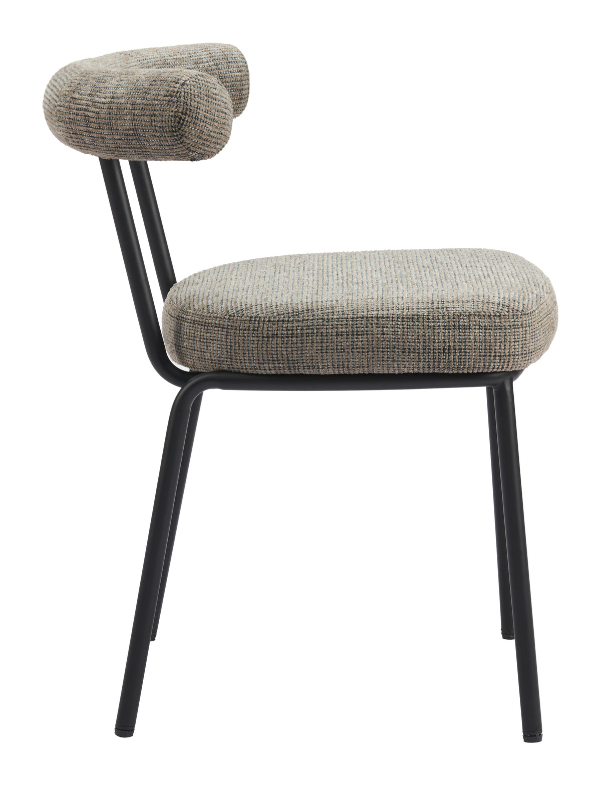 Kede Green Tweed Dining Chair (Set of 2)