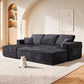 Emberly Modular Sectional Sofa Grey L-Shape