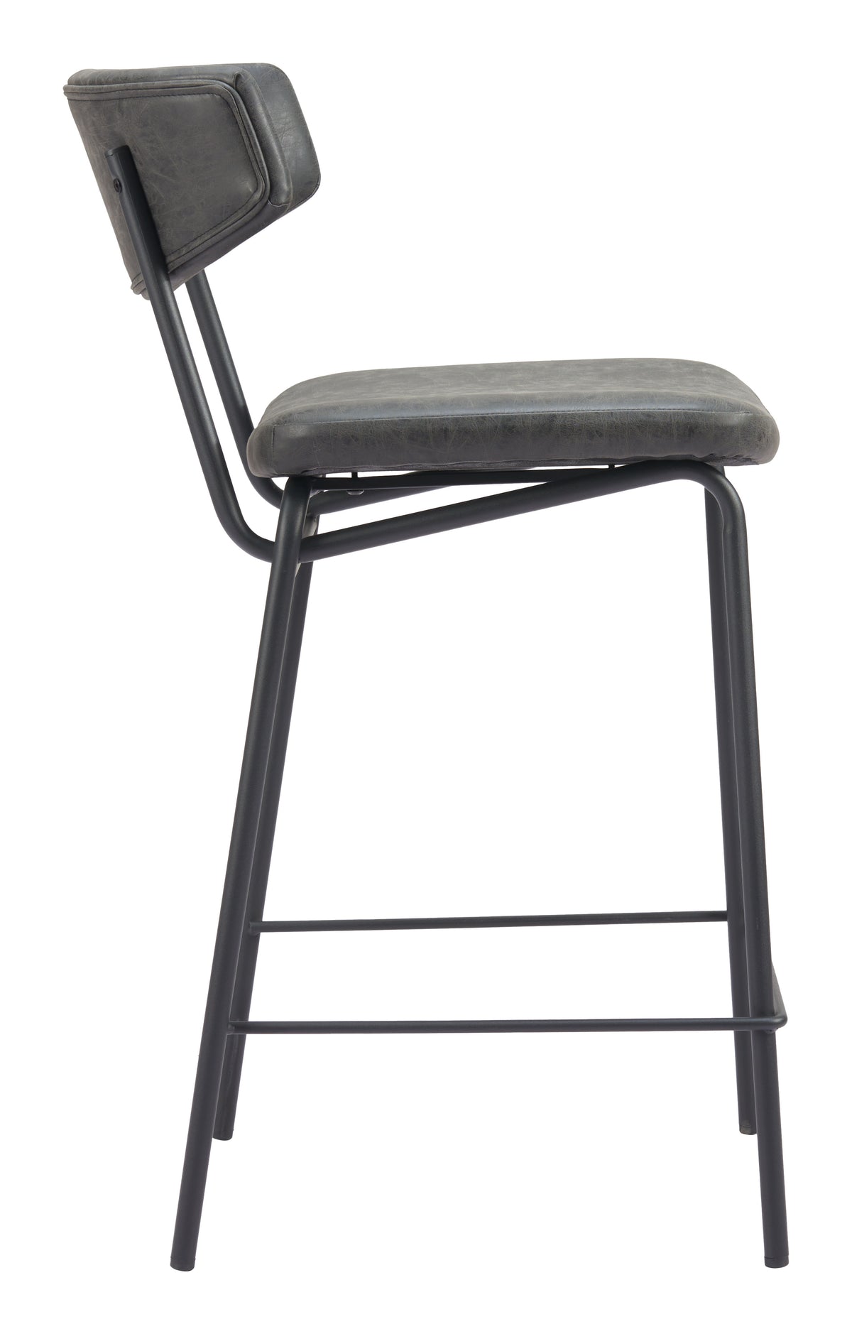 Charon Counter Stool (Set of 2) in Vintage Black