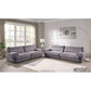 Cadenza Contemporary Gray Corduroy Sofa