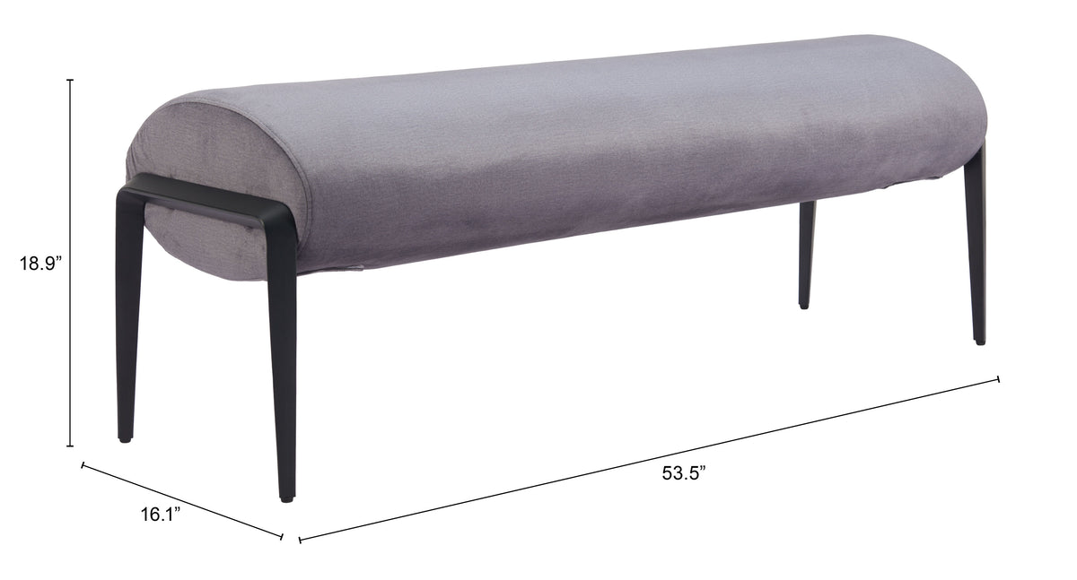 Glatt Bench in Gray