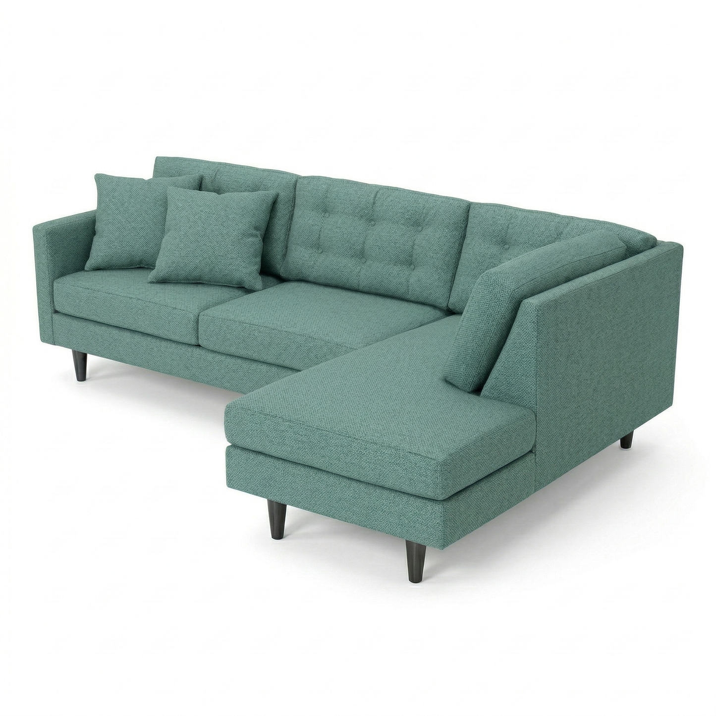 Talmadge Sectional Sofa – 120" L-Shaped, Made in USA - Leslie Robins Egg - Fabric (8)