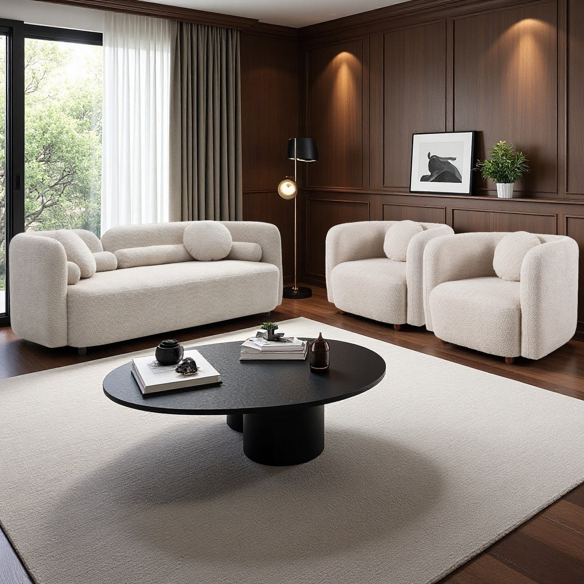 Gethin Boucle Sofa Set