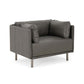 Faux Leather MCM Lounge Chair (3 Colors)