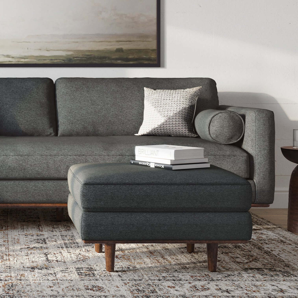 Morrison MCM Fabric Ottoman (2 Colors)