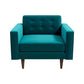 Casey MCM Velvet Tufted Armchair – Mid-Century Modern Accent Chair in 6 Colors