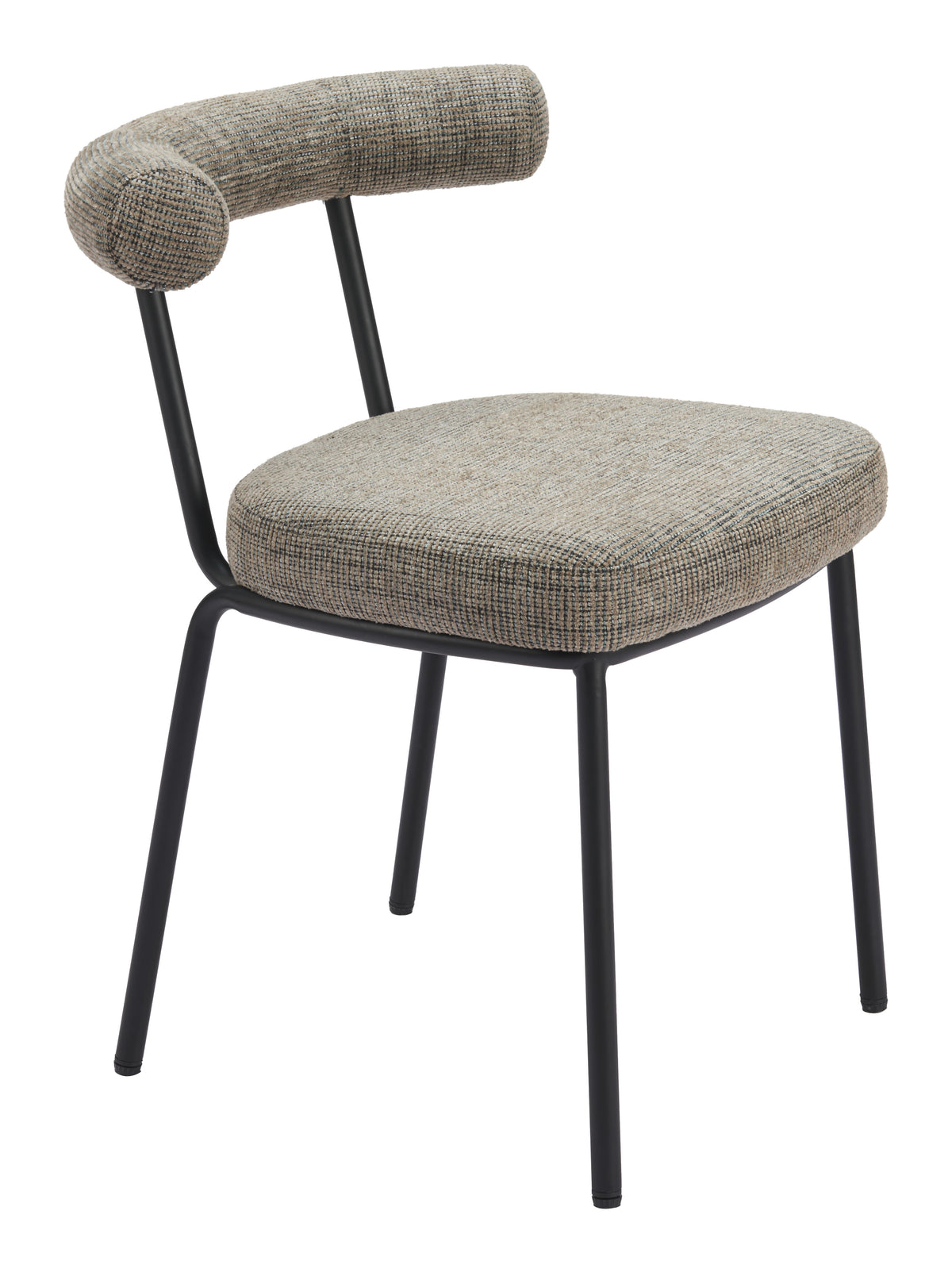 Kede Green Tweed Dining Chair (Set of 2)