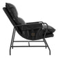 Halaus Black Accent Chair