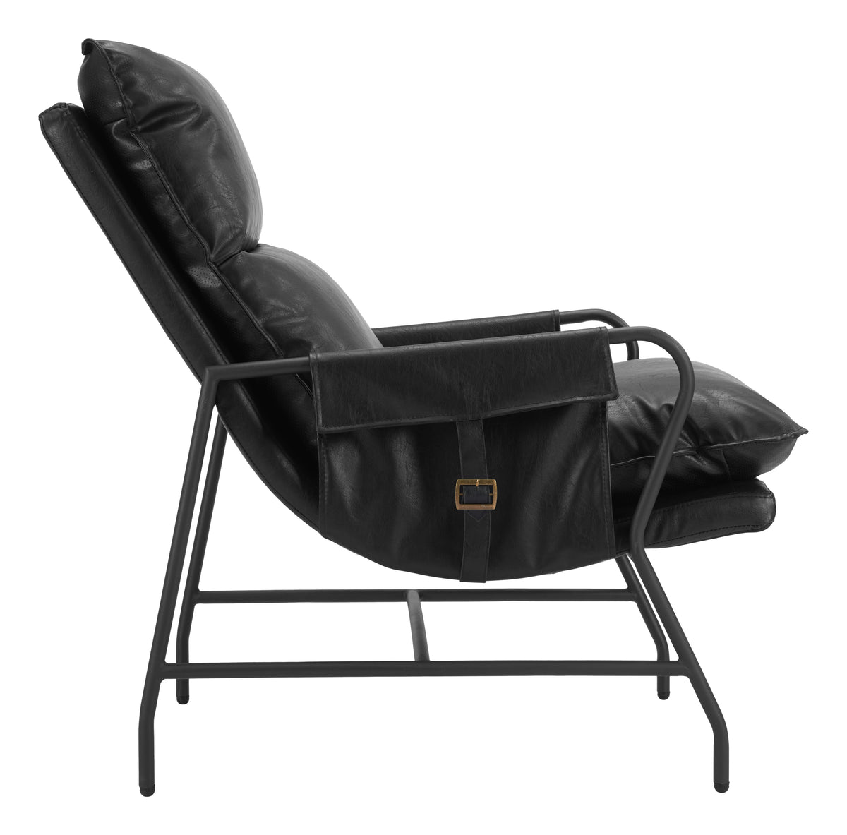 Halaus Black Accent Chair