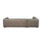 Lukas 2-piece sectional with left-facing chaise in taupe