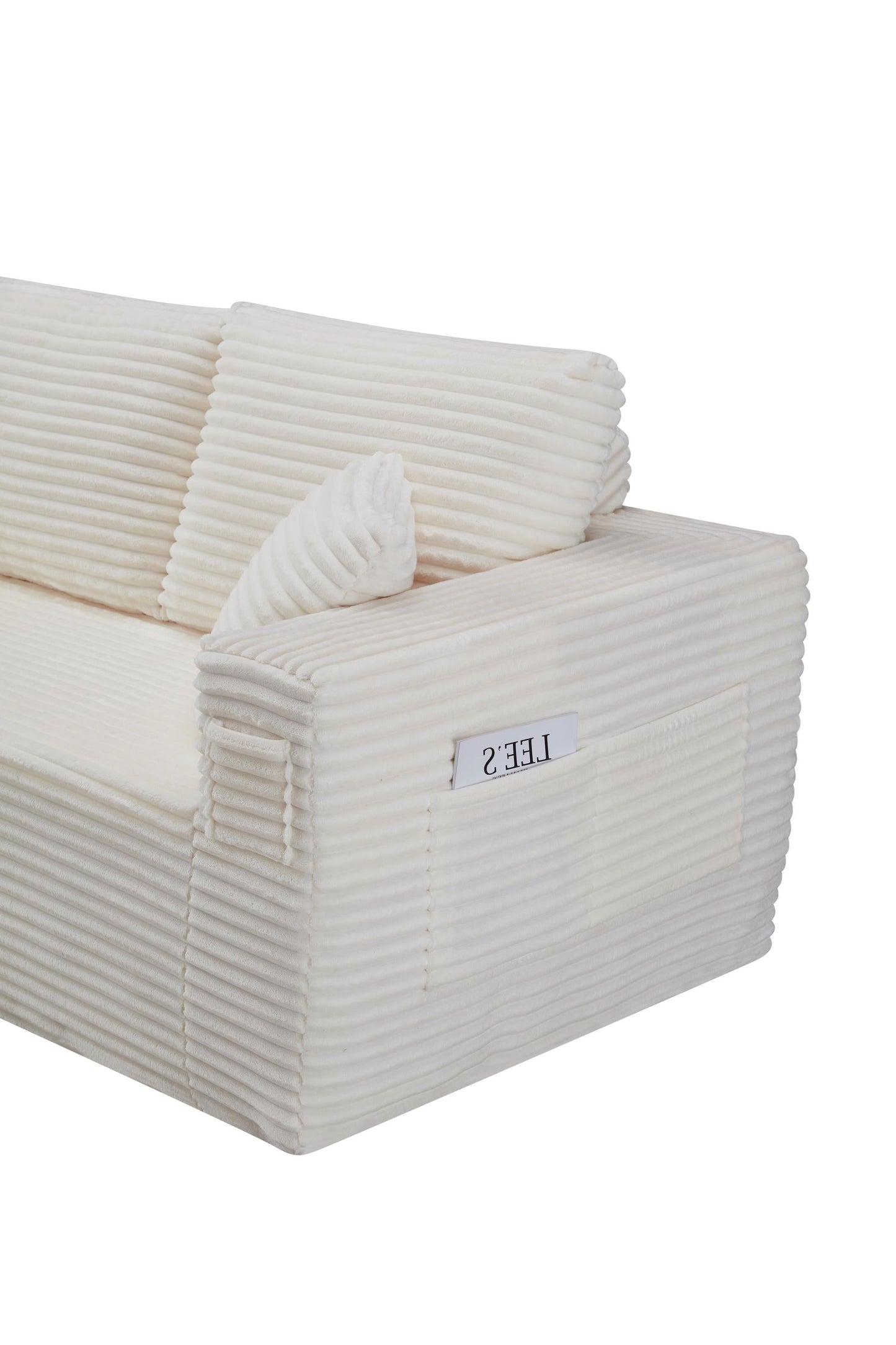 Emberly Modular Sectional Sofa Beige L-Shape
