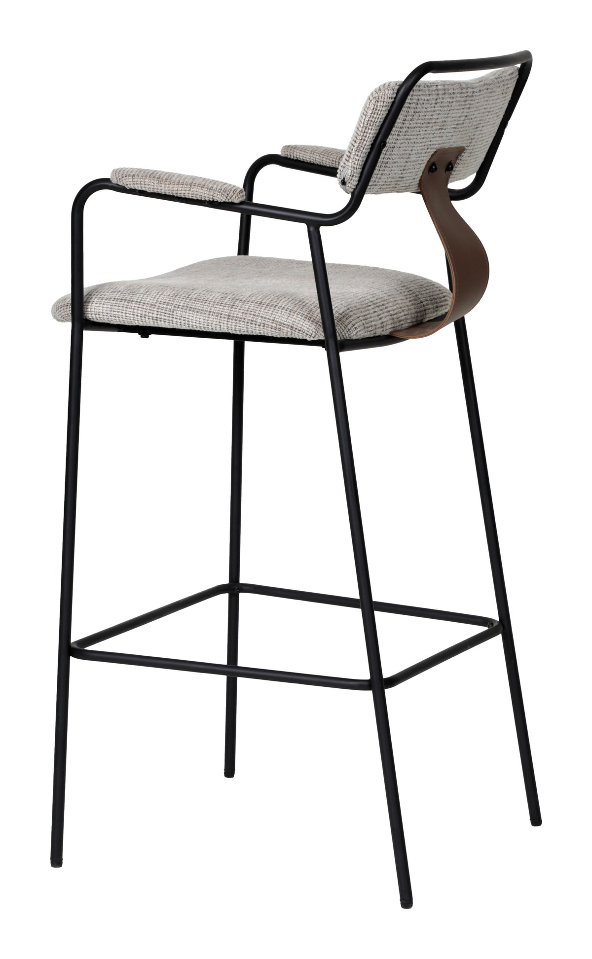 Couva Gray Tweed Barstool (Set of 2)