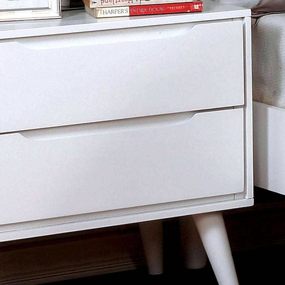 Liesel Mid-Century Wood Nightstand