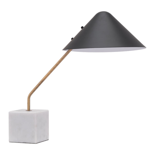 Pike Black & White Table Lamp