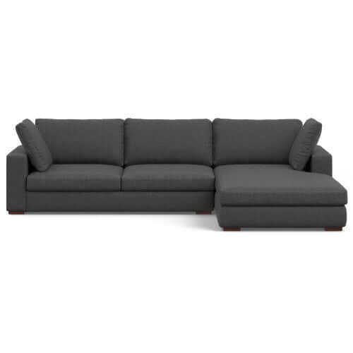 Charlie Modern Deep Seat Sectional Chaise Sofa 122