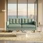 Talmadge Velvet Sofa – 92" Classic American Sofa - Leslie Robins Egg - Fabric (1)
