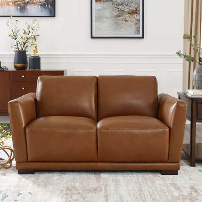 Mary MCM Genuine Leather Loveseat 60'