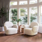 Pilka White Swivel Chair