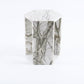 Alba Marble Side Table in White (Polished)