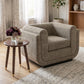 Sereneu Green Tweed Accent Chair