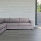 Contemporary Grey Fabric Corner Sofa Sectional 120'