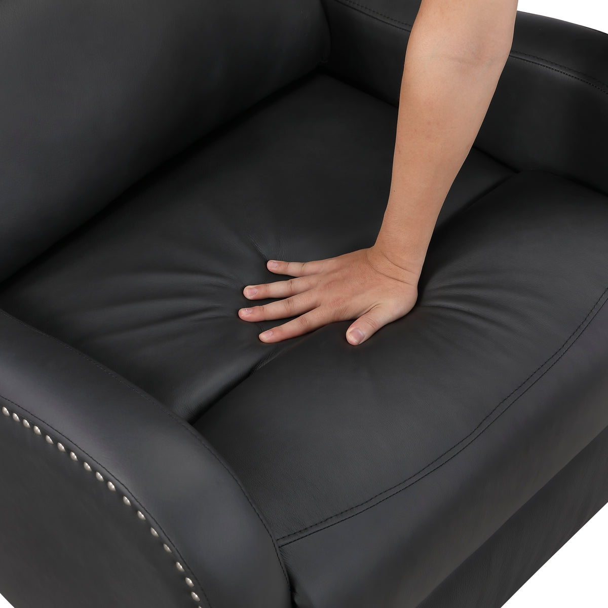 Alaric Leather Glider Recliner