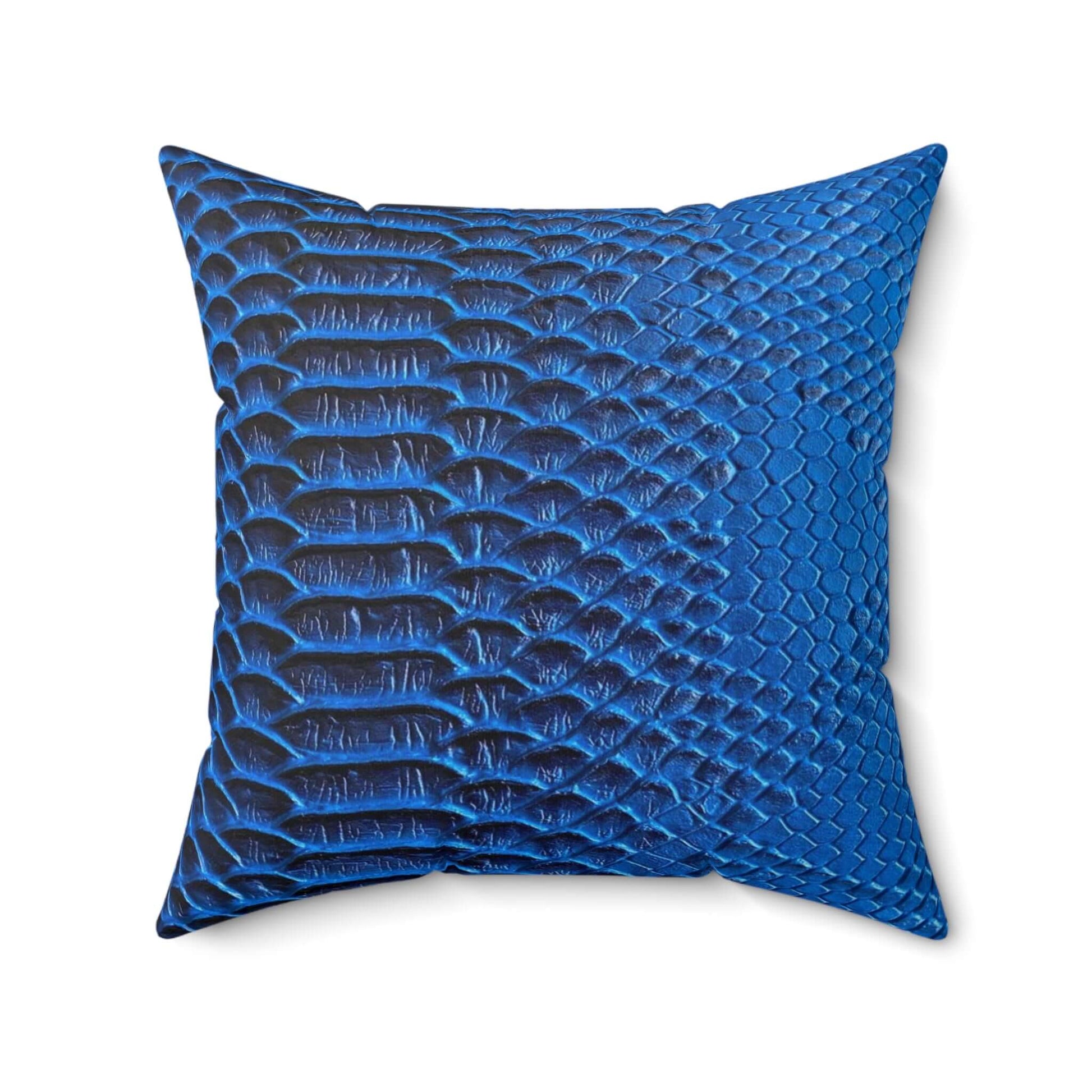Spun Polyester Square Designer Accent Pillow (Snake Skin) - Revel Sofa 