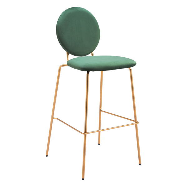 Odessa Green & Gold Barstool (Set of 2)