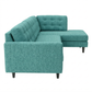 Talmadge Sectional Sofa – 120" L-Shaped, Made in USA - Hepburn Emerald - Fabric (5)