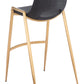 Desi Barstool (Set of 2) in Black & Gold