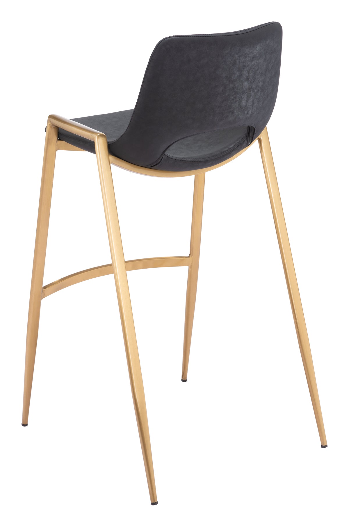 Desi Barstool (Set of 2) in Black & Gold