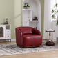 MCM PU Leather Swivel Barrel Accent Chair (3 Colors)