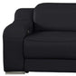 Close-up of the 103" Italian Leather Reclining USB Sofa | Power Recliner Couch showcasing sleek design and modern features.